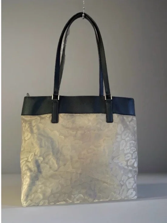 Michael Kors Beige Leopard-Print Tote Bag REHABED - Picture 2 of 13